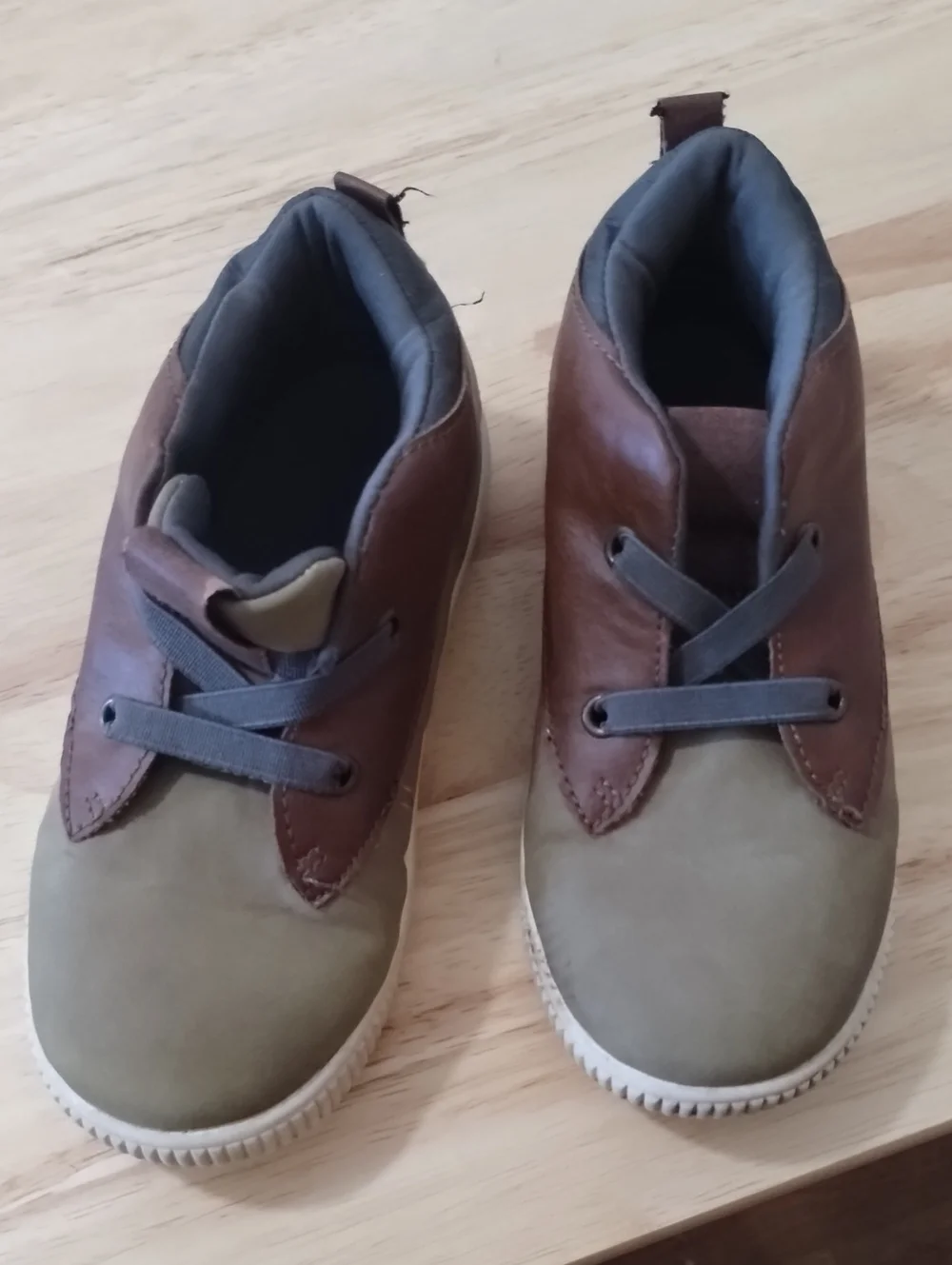 Carter's Two-Tone Brown & Olive Kids Sneakers